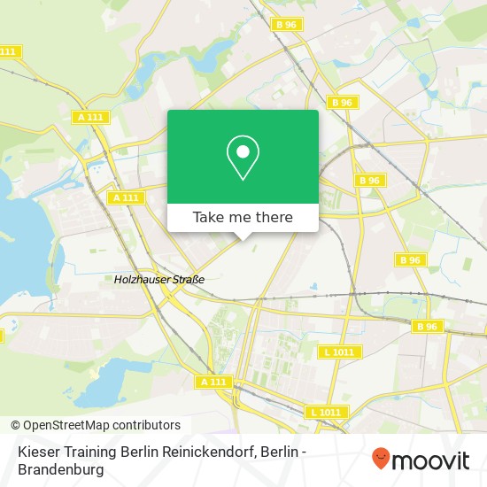 Карта Kieser Training Berlin Reinickendorf