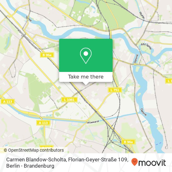 Карта Carmen Blandow-Scholta, Florian-Geyer-Straße 109