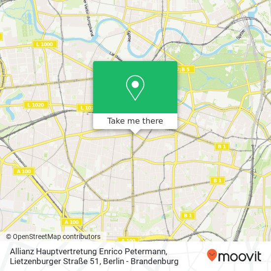 Allianz Hauptvertretung Enrico Petermann, Lietzenburger Straße 51 map