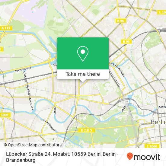 Lübecker Straße 24, Moabit, 10559 Berlin map