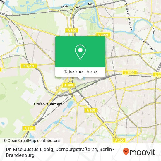 Карта Dr. Msc Justus Liebig, Dernburgstraße 24