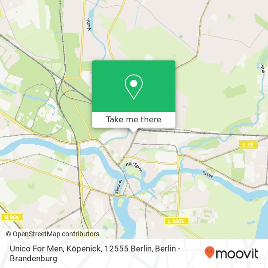 Unico For Men, Köpenick, 12555 Berlin map