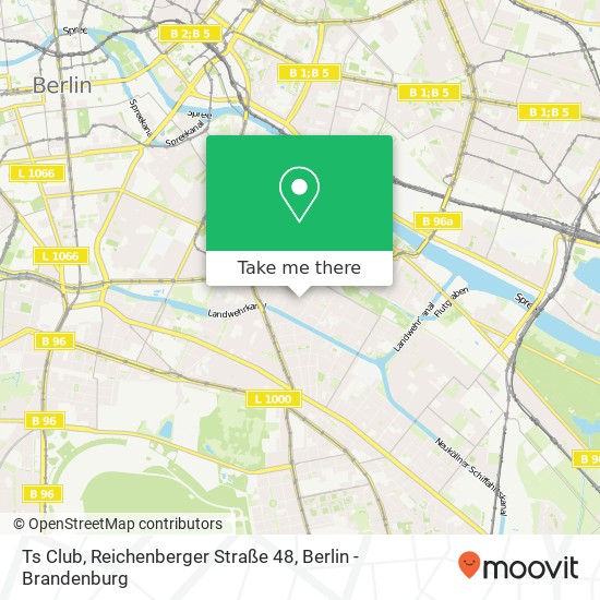 Карта Ts Club, Reichenberger Straße 48