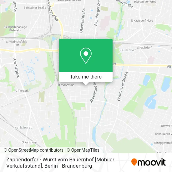 Карта Zappendorfer - Wurst vom Bauernhof [Mobiler Verkaufsstand]