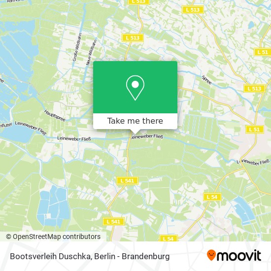 Bootsverleih Duschka map