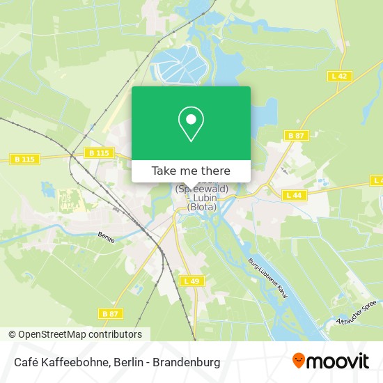 Карта Café Kaffeebohne