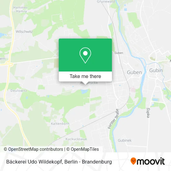 Карта Bäckerei Udo Wildekopf