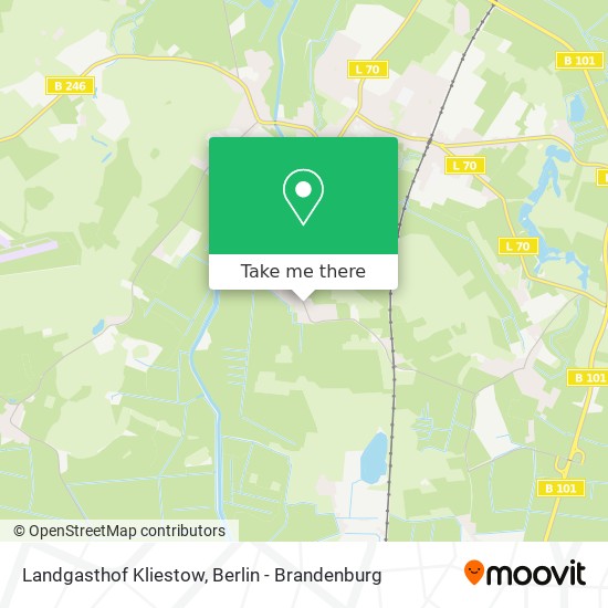 Landgasthof Kliestow map