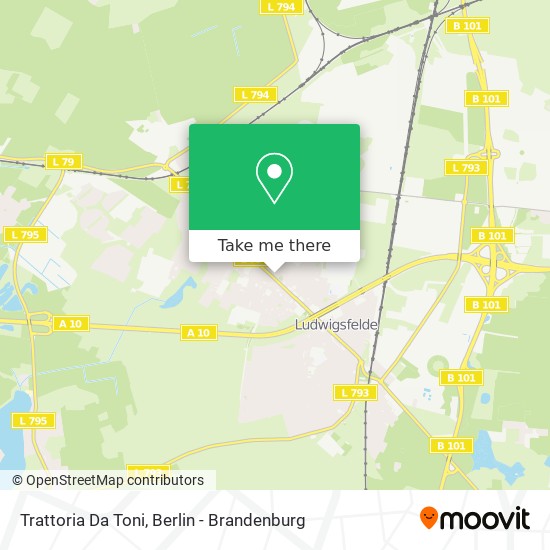 Trattoria Da Toni map