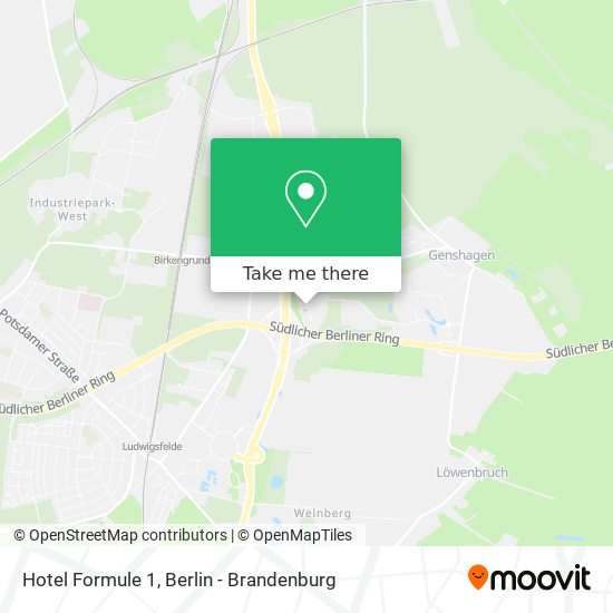 Hotel Formule 1 map