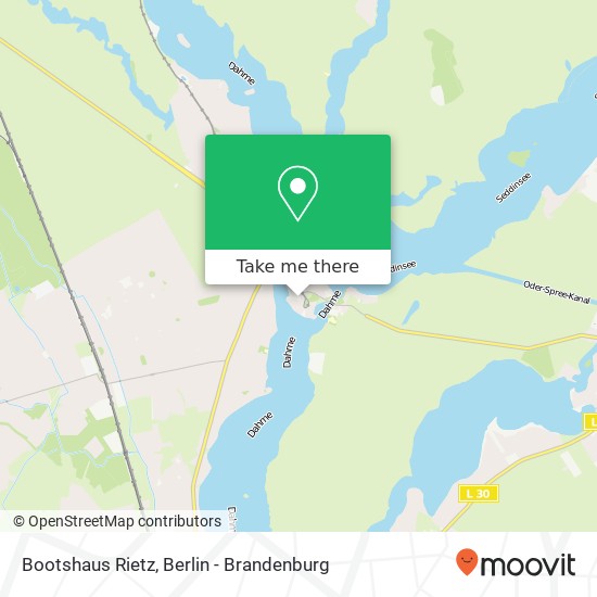 Bootshaus Rietz map