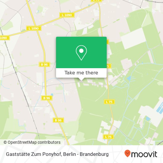 Карта Gaststätte Zum Ponyhof