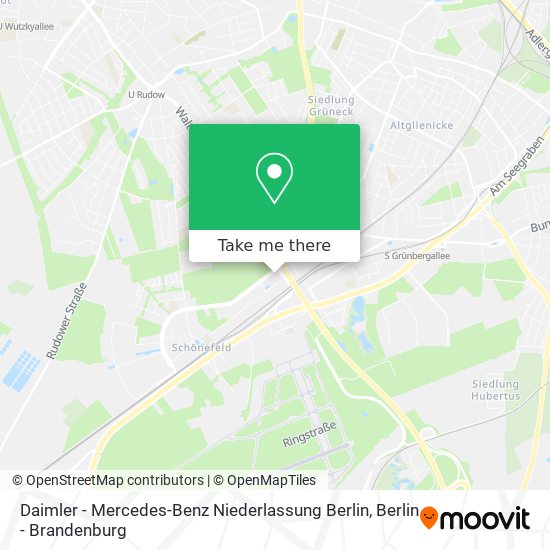 Карта Daimler - Mercedes-Benz Niederlassung Berlin