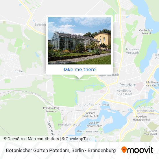 Botanischer Garten Potsdam map