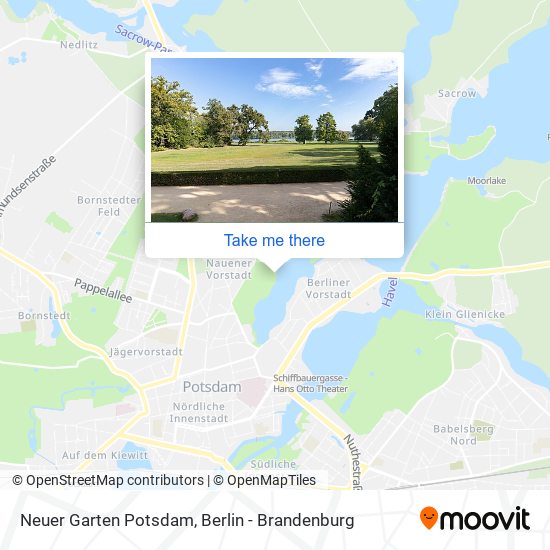 Neuer Garten Potsdam map