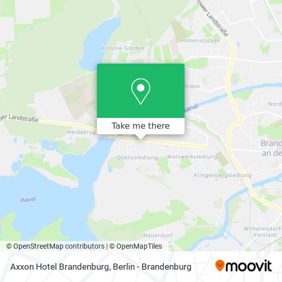 Axxon Hotel Brandenburg map