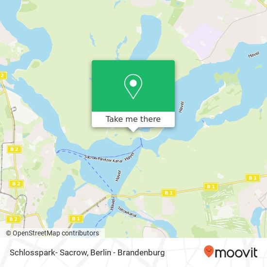 Schlosspark- Sacrow map