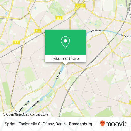 Sprint - Tankstelle G. Pflanz map