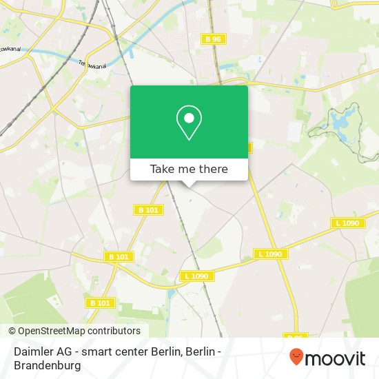 Карта Daimler AG - smart center Berlin