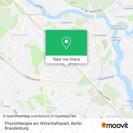 Physiotherapie am Wirtschaftspark map