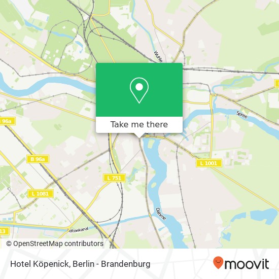 Hotel Köpenick map