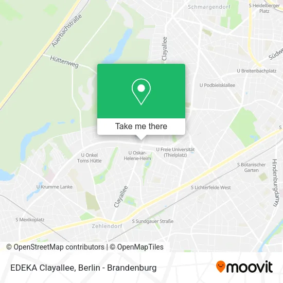 Карта EDEKA Clayallee