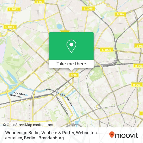 Карта Webdesign Berlin, Ventzke & Parter, Webseiten erstellen