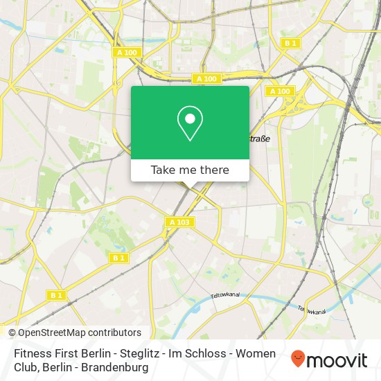 Карта Fitness First Berlin - Steglitz - Im Schloss  - Women Club