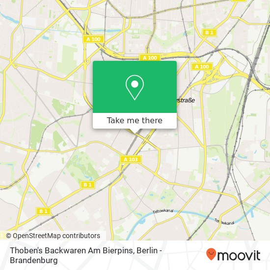 Thoben's Backwaren Am Bierpins map