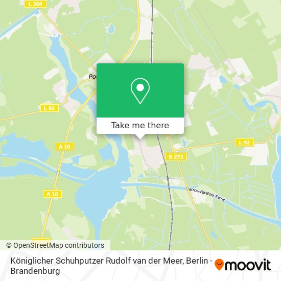 Карта Königlicher Schuhputzer Rudolf van der Meer