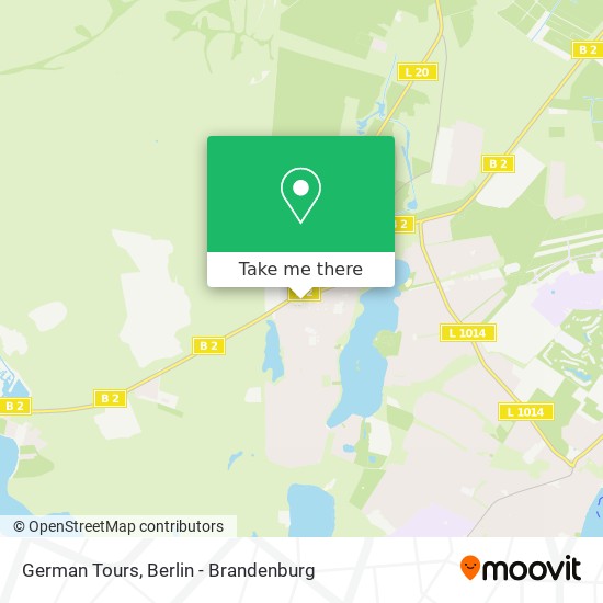 German Tours map