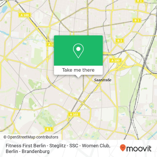 Fitness First Berlin - Steglitz - SSC  - Women Club map