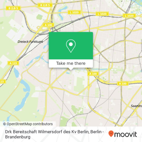 Drk Bereitschaft Wilmersdorf des Kv Berlin map