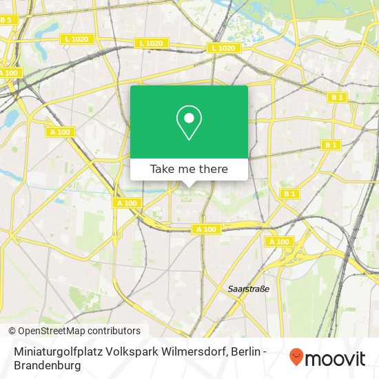 Miniaturgolfplatz Volkspark Wilmersdorf map