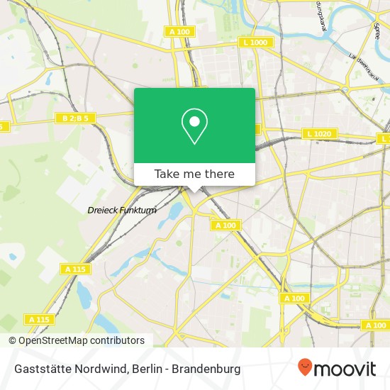 Карта Gaststätte Nordwind
