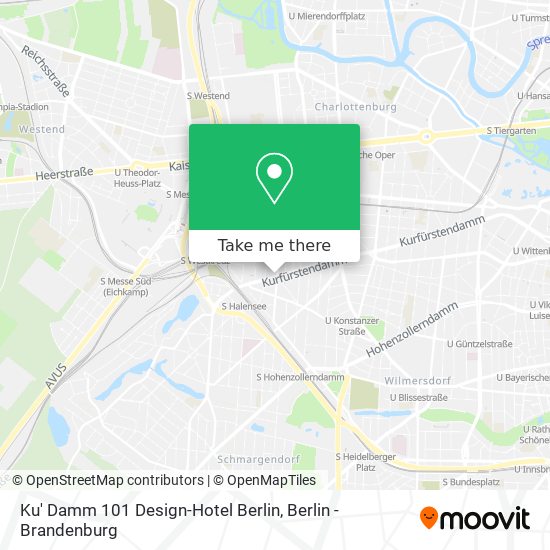 Ku' Damm 101 Design-Hotel Berlin map