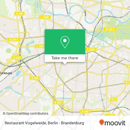 Restaurant Vogelweide map