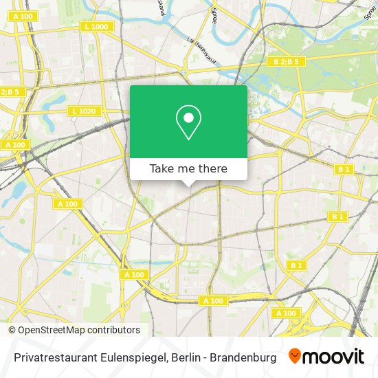 Privatrestaurant Eulenspiegel map