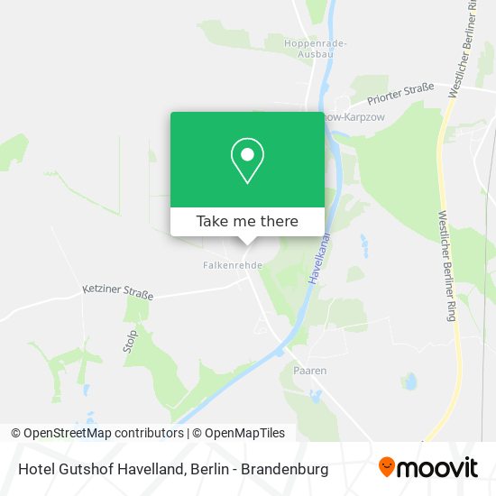 Hotel Gutshof Havelland map