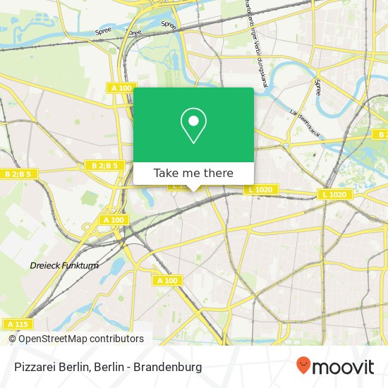 Pizzarei Berlin map