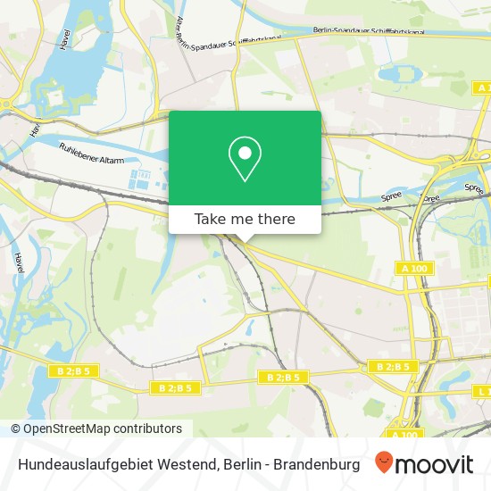 Hundeauslaufgebiet Westend map