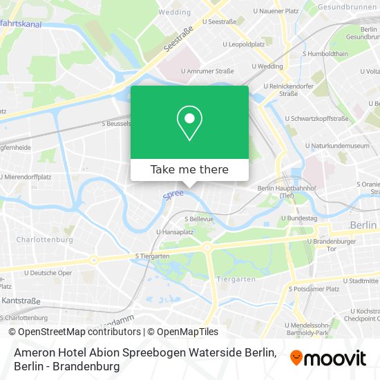 Карта Ameron Hotel Abion Spreebogen Waterside Berlin