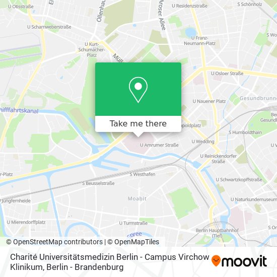 Charité Universitätsmedizin Berlin - Campus Virchow Klinikum map