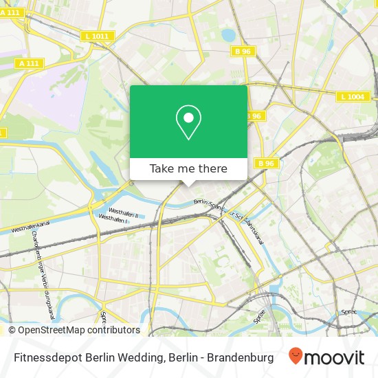 Fitnessdepot Berlin Wedding map