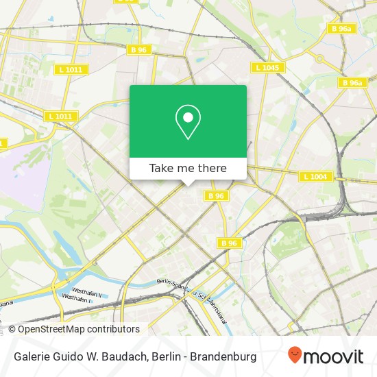 Galerie Guido W. Baudach map