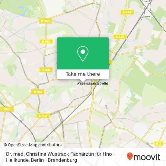 Dr. med. Christine Wustrack Fachärztin für Hno - Heilkunde map