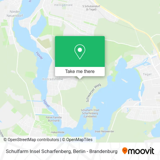 Карта Schulfarm Insel Scharfenberg