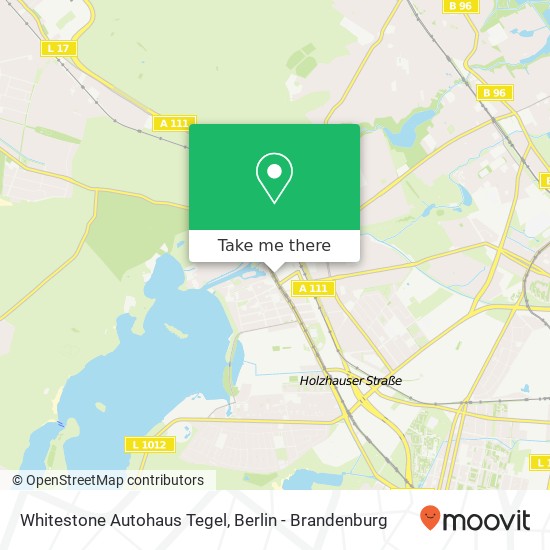 Whitestone Autohaus Tegel map