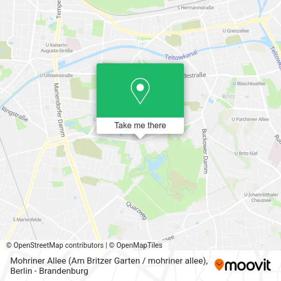 Карта Mohriner Allee (Am Britzer Garten / mohriner allee)