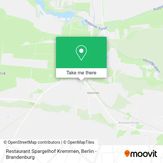 Карта Restaurant Spargelhof Kremmen